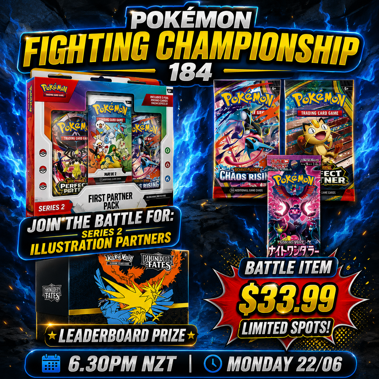 MONDAY NIGHT STREAM – LIVE POKEMON FIGHTING CHAMPIONSHIP 184