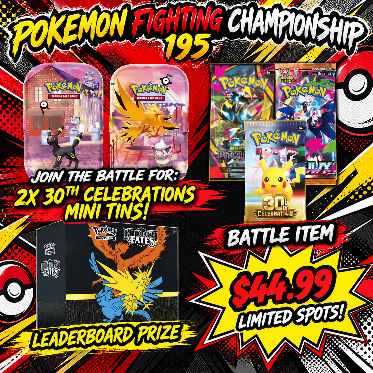 MONDAY NIGHT STREAM – LIVE POKEMON FIGHTING CHAMPIONSHIP 195