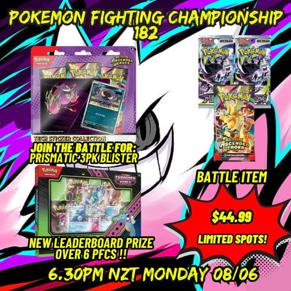 MONDAY NIGHT STREAM – LIVE POKEMON FIGHTING CHAMPIONSHIP 182