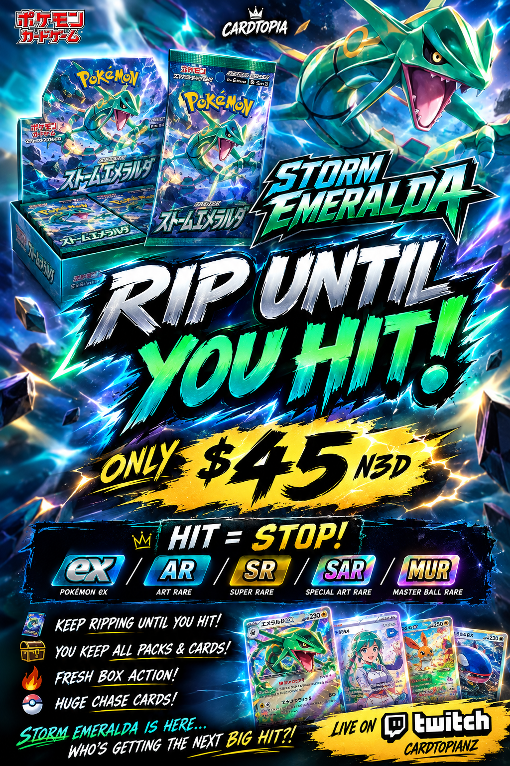 LIVE STREAM - RIP UNTIL YOU HIT - STORM EMERALDA
