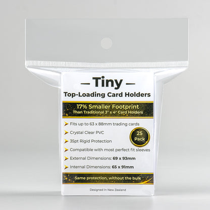 Tiny Top-Loading Card Holders plus Free Sleeves!