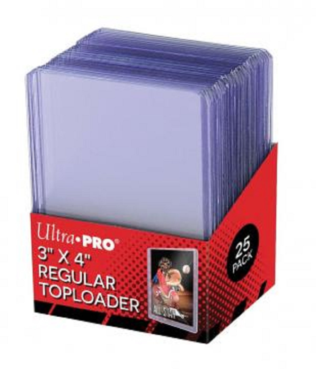 ULTRA PRO – TOPLOADER- 3″ X 4″ Clear Regular Toploader 25ct