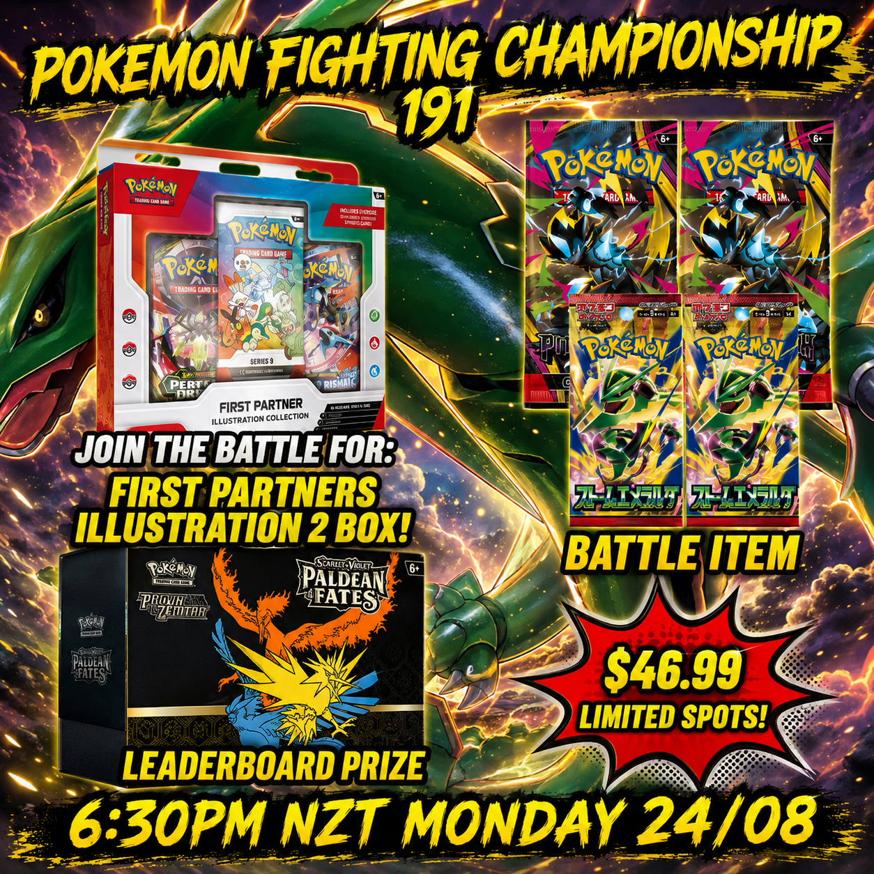 MONDAY NIGHT STREAM – LIVE POKEMON FIGHTING CHAMPIONSHIP 191