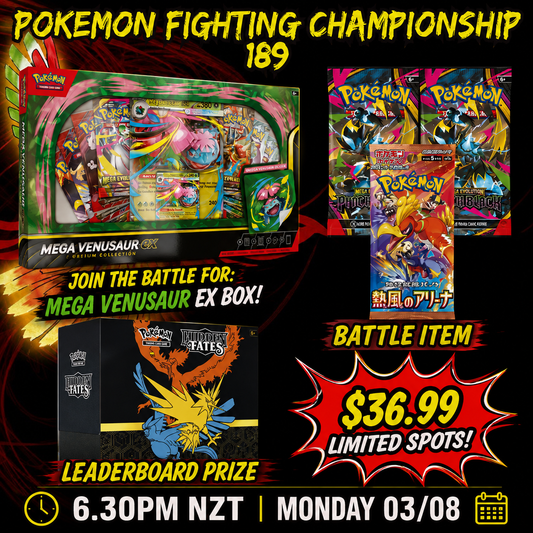 MONDAY NIGHT STREAM – LIVE POKEMON FIGHTING CHAMPIONSHIP 189