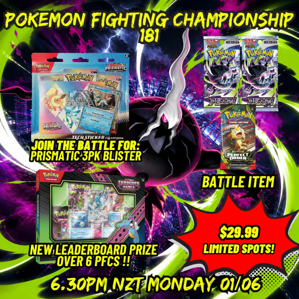 MONDAY NIGHT STREAM – LIVE POKEMON FIGHTING CHAMPIONSHIP 181