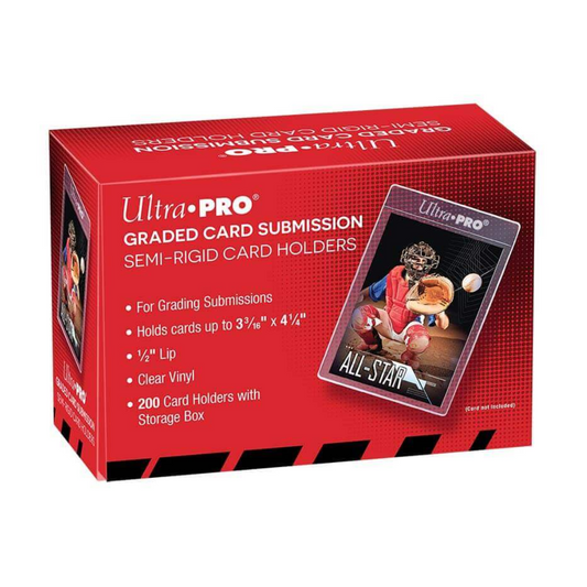 Ultra Pro – Standard Size Tall Semi-Rigid Card Holders with 1/2″ Lip