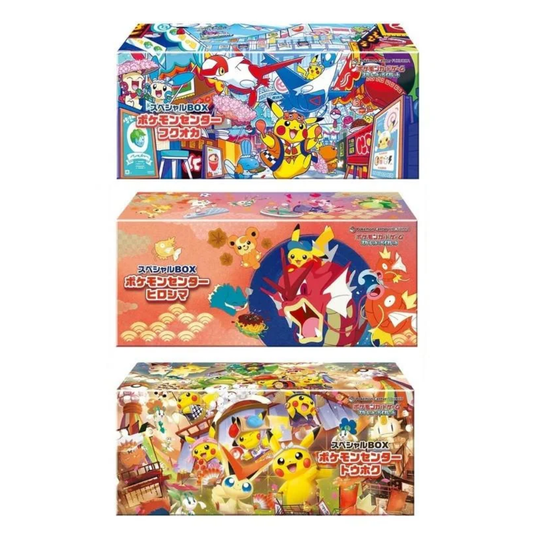 Pokemon Center Bundle - Tohoku Hiroshima Fukuoka Special Boxes