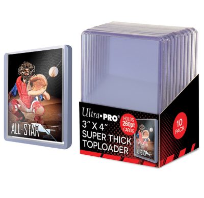 ULTRA PRO - TOPLOADER- 3" x 4" 260pt Clear Regular