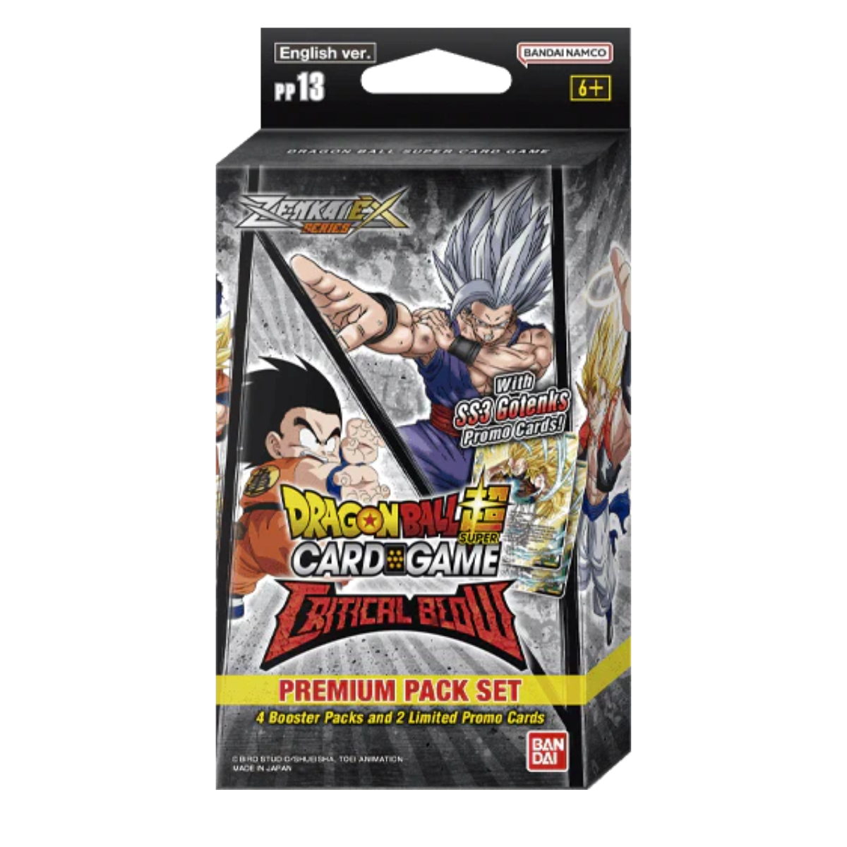 STREAM***- Dragon Ball Super Card Game Zenkai Series 05 CRITICAL BLOW - Premium Pack (PP13)