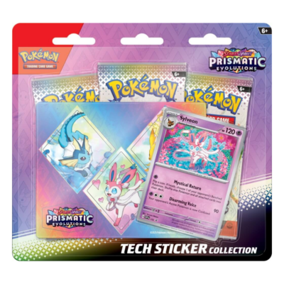 PRE-ORDER : POKÉMON TCG Scarlet & Violet 8.5 Prismatic Evolutions Tech Sticker Collection