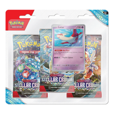 Pokemon TCG - Scarlet & Violet: Stellar Crown Three-Booster Blister