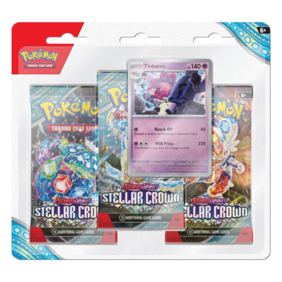 Pokemon TCG - Scarlet & Violet: Stellar Crown Three-Booster Blister - Image 2